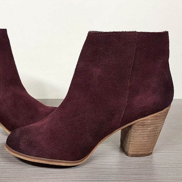 BP. 'Trolley' Ankle Bootie, Wine Suede, Womens Size 6 & 11 - Picture 6 of 10